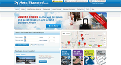 Desktop Screenshot of hotelstansted.com