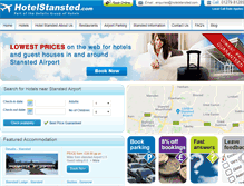 Tablet Screenshot of hotelstansted.com